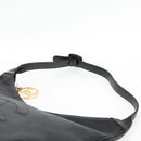 CHANEL COCO Mark Shoulder Bag Caviar Skin Black Gold CC Auth 121888-9