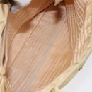 PRADA Hand Bag Nylon Beige Silver Auth 121920-23