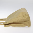 PRADA Hand Bag Nylon Beige Silver Auth 121920-4