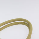 PRADA Hand Bag Nylon Beige Silver Auth 121920-8
