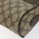 GUCCI GG Supreme Web Sherry Line Shoulder Bag PVC Beige 56 02 087 Auth 121924-9