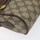 GUCCI GG Supreme Web Sherry Line Shoulder Bag PVC Beige 56 02 087 Auth 121924-14