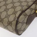 GUCCI GG Supreme Web Sherry Line Shoulder Bag PVC Beige 56 02 087 Auth 121924-15