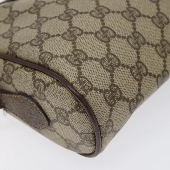 GUCCI GG Supreme Web Sherry Line Shoulder Bag PVC Beige 56 02 087 Auth 121924