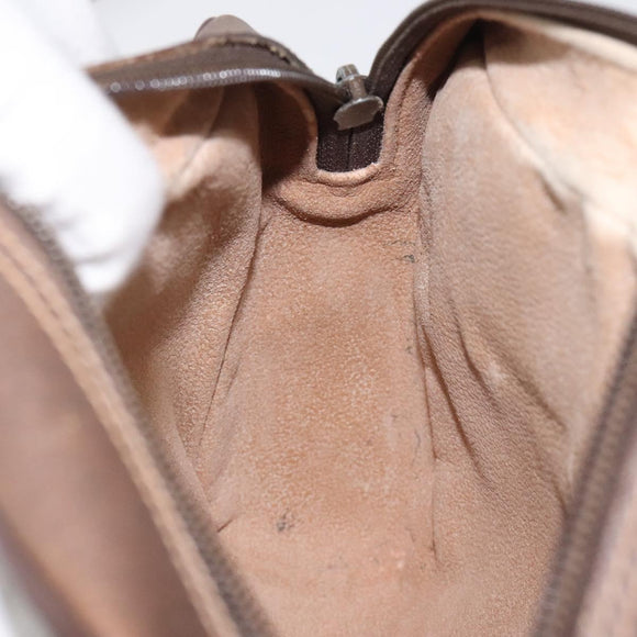 GUCCI GG Supreme Web Sherry Line Shoulder Bag PVC Beige 56 02 087 Auth 121924