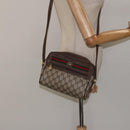 GUCCI GG Supreme Web Sherry Line Shoulder Bag PVC Beige 56 02 087 Auth 121924-22