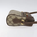 GUCCI GG Supreme Web Sherry Line Shoulder Bag PVC Beige 56 02 087 Auth 121924-3