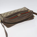 GUCCI GG Supreme Web Sherry Line Shoulder Bag PVC Beige 56 02 087 Auth 121924-6
