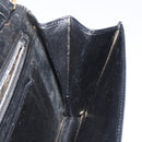 GUCCI Chain Shoulder Bag Leather Black Gold Auth 121927-19