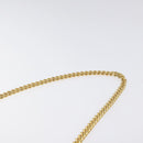 GUCCI Chain Shoulder Bag Leather Black Gold Auth 121927-14