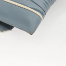 Miu Miu Matelasse Chain Shoulder Bag Leather Light Blue Auth 121929-16