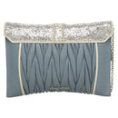 Miu Miu Matelasse Chain Shoulder Bag Leather Light Blue Auth 121929-2