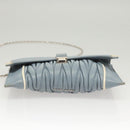 Miu Miu Matelasse Chain Shoulder Bag Leather Light Blue Auth 121929-5