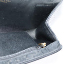 Christian Dior Trotter Canvas Shoulder Bag Black Gold Auth 121934-19