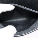 Christian Dior Trotter Canvas Shoulder Bag Black Gold Auth 121934-12