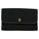 Christian Dior Trotter Canvas Shoulder Bag Black Gold Auth 121934-13