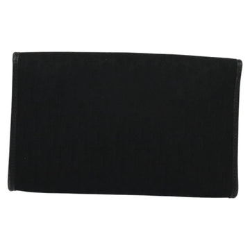 Christian Dior Trotter Canvas Shoulder Bag Black Gold Auth 121934 - 0