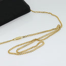 Christian Dior Trotter Canvas Shoulder Bag Black Gold Auth 121934-7