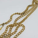 Christian Dior Trotter Canvas Shoulder Bag Black Gold Auth 121934-8