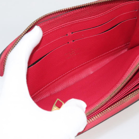 LOUIS VUITTON Monogram Empreinte Zippy Wallet Glenard M83639 LV Auth 121941