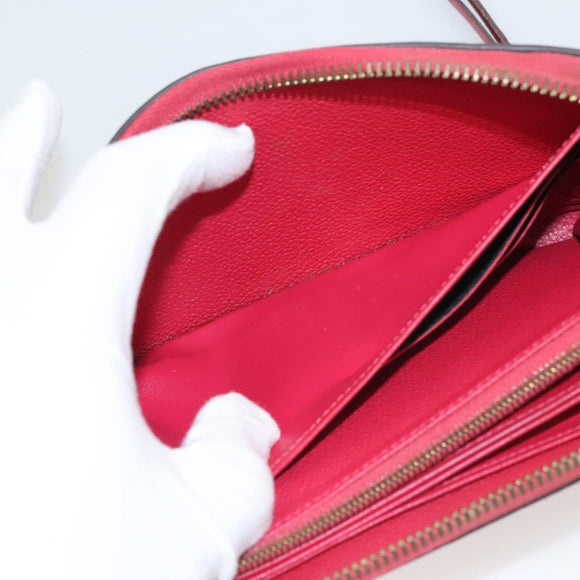 LOUIS VUITTON Monogram Empreinte Zippy Wallet Glenard M83639 LV Auth 121941