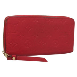 LOUIS VUITTON Monogram Empreinte Zippy Wallet Glenard M83639 LV Auth 121941