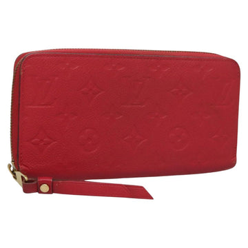 LOUIS VUITTON Monogram Empreinte Zippy Wallet Glenard M83639 LV Auth 121941