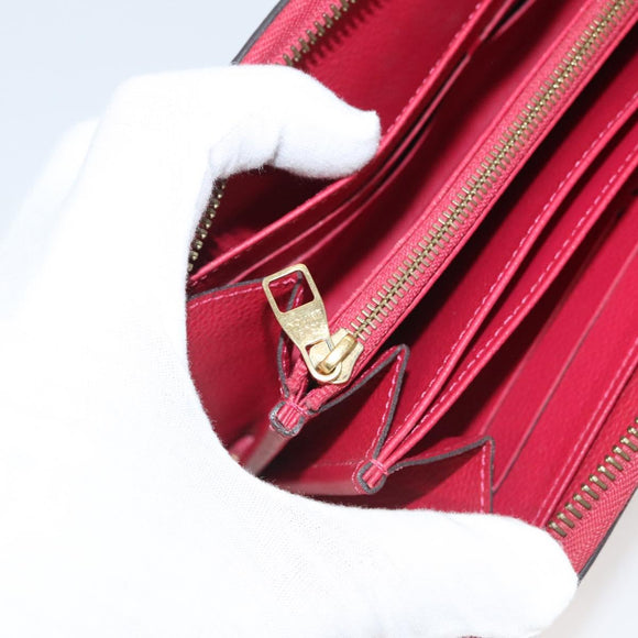 LOUIS VUITTON Monogram Empreinte Zippy Wallet Glenard M83639 LV Auth 121941