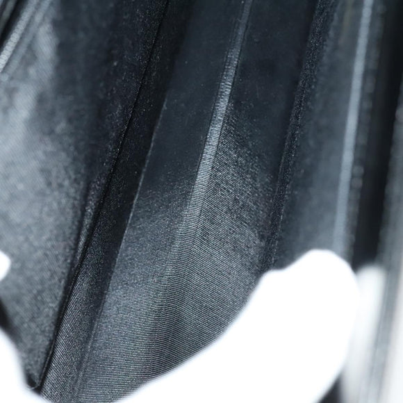 GIVENCHY Hand Bag Leather 2way Black Gold Auth 121947