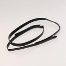 GIVENCHY Hand Bag Leather 2way Black Gold Auth 121947-21