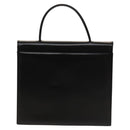 GIVENCHY Hand Bag Leather 2way Black Gold Auth 121947-2