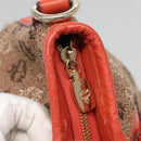 MCM Logogram Vicetos Tote Bag Canvas 2way Brown Gold Auth 121967-11