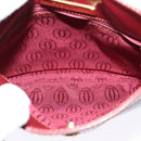 CARTIER Must Line Shoulder Bag Leather Bordeaux Gold Auth 121969-11