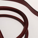 LOEWE Anagram Hand Bag Leather 2way Red Silver Auth 121972-9