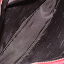 LOEWE Anagram Hand Bag Leather 2way Red Silver Auth 121972-11
