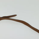 Salvatore Ferragamo Hand Bag Leather 2way Brown Gold Auth 121973-14