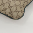 GUCCI GG Supreme Hand Bag PVC Beige Gold 131258 Auth 121977-16