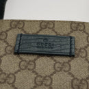 GUCCI GG Supreme Hand Bag PVC Beige Gold 131258 Auth 121977-17
