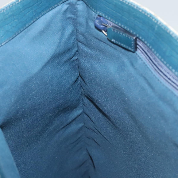 GUCCI GG Supreme Hand Bag PVC Beige Gold 131258 Auth 121977