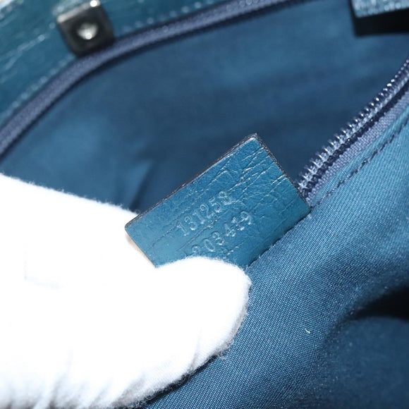 GUCCI GG Supreme Hand Bag PVC Beige Gold 131258 Auth 121977