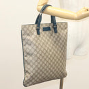 GUCCI GG Supreme Hand Bag PVC Beige Gold 131258 Auth 121977-22