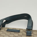 GUCCI GG Supreme Hand Bag PVC Beige Gold 131258 Auth 121977-8