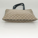 GUCCI GG Supreme Hand Bag PVC Beige Gold 131258 Auth 121977-5