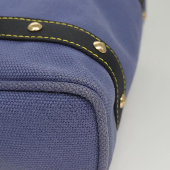 LOUIS VUITTON Antigua Cabas MM Tote Bag Blue M40087 LV Auth 121992