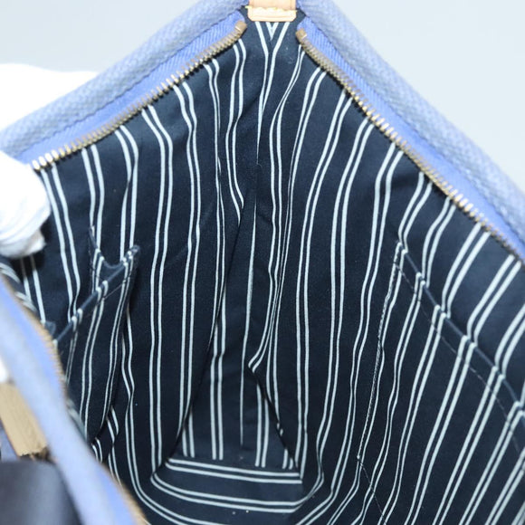 LOUIS VUITTON Antigua Cabas MM Tote Bag Blue M40087 LV Auth 121992