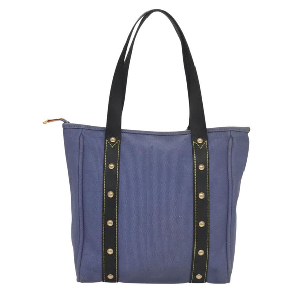LOUIS VUITTON Antigua Cabas MM Tote Bag Blue M40087 LV Auth 121992