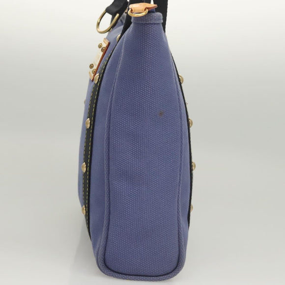 LOUIS VUITTON Antigua Cabas MM Tote Bag Blue M40087 LV Auth 121992