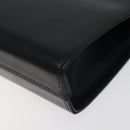 Salvatore Ferragamo Gancini Chain Shoulder Bag Leather Navy Gold Auth 121996-15