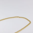 Salvatore Ferragamo Gancini Chain Shoulder Bag Leather Navy Gold Auth 121996-8