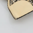 PRADA Hand Bag Tweed Leather Beige Auth 121997-14
